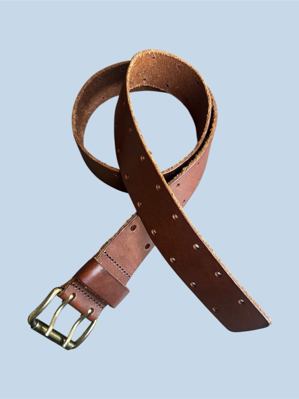 Madewell women’s double prong leather belt XS/S